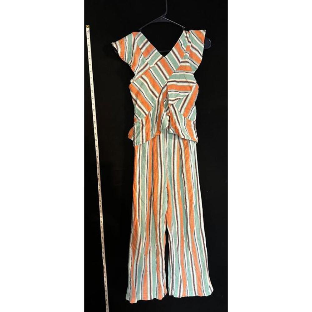 Habitual Striped Jumpsuit - Girls Size 10